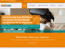 Tablet Screenshot of nextmedia.es